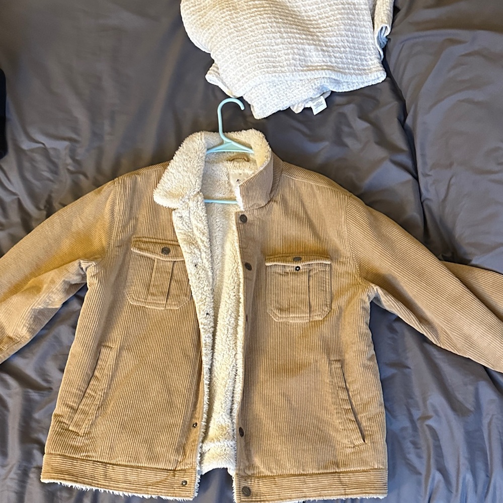 Katin Tan Corduroy Jacket with Sherpa Lining